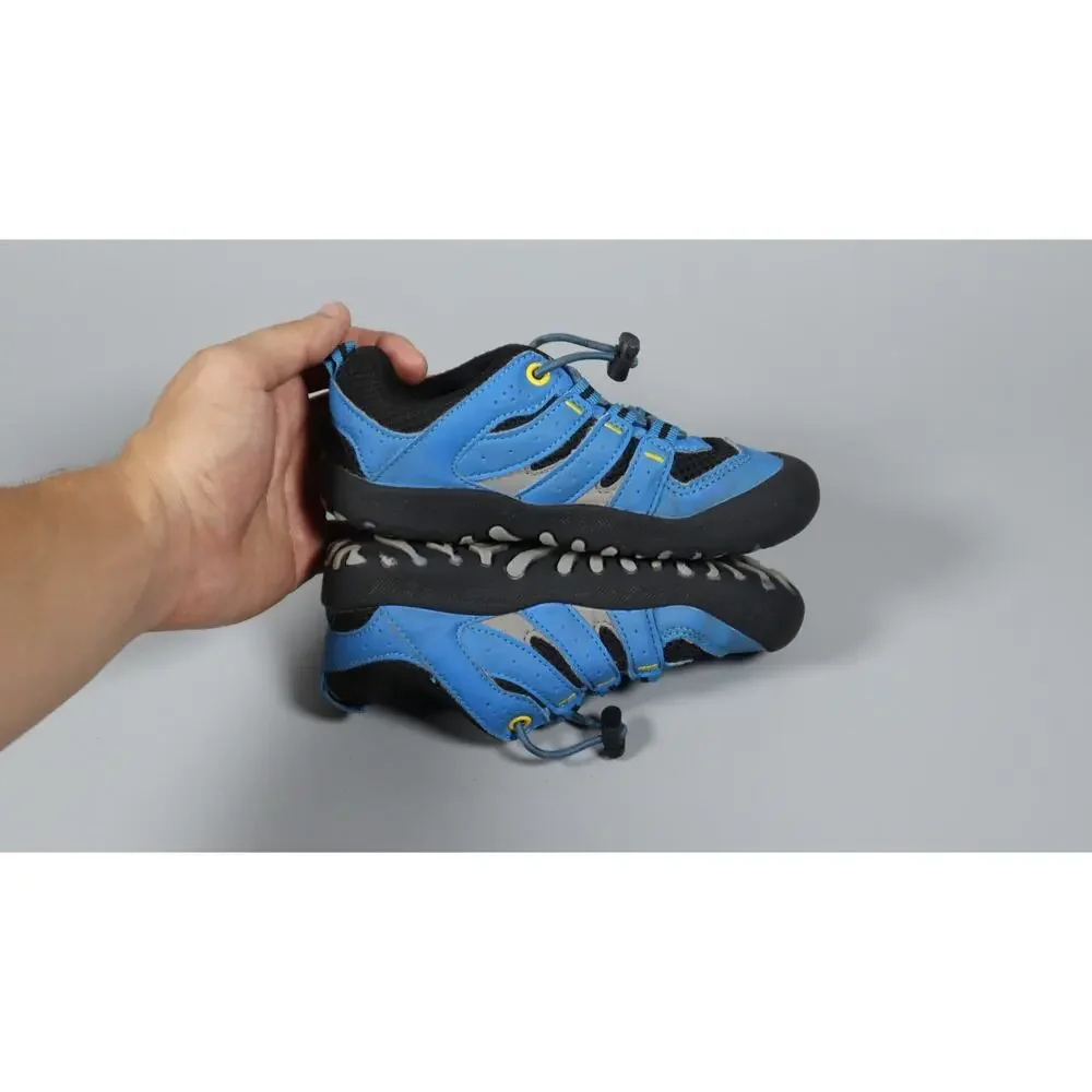 Mishansha Kids Hiking Shoes Blue Black Outdoor Trekking Sneakers Little Kid